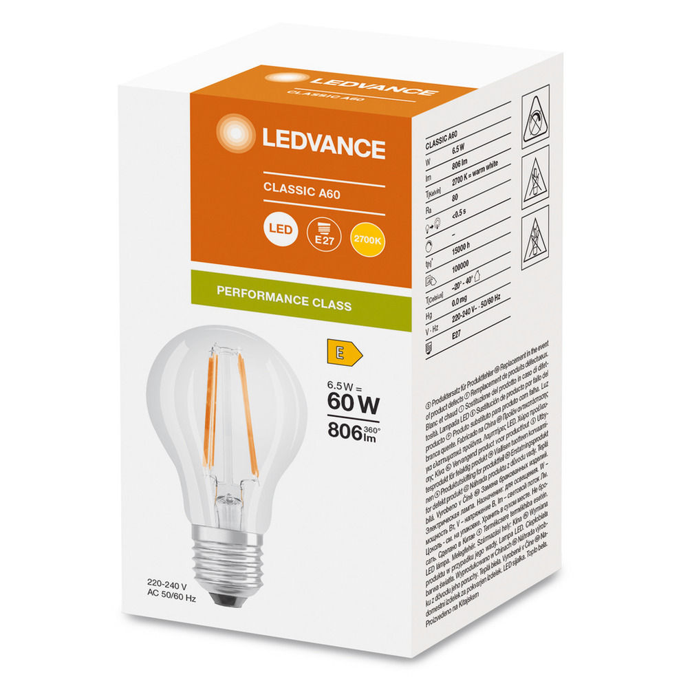 Produktbild Ledvance LED-Retrofit Klassische Kolbenform CLAS A