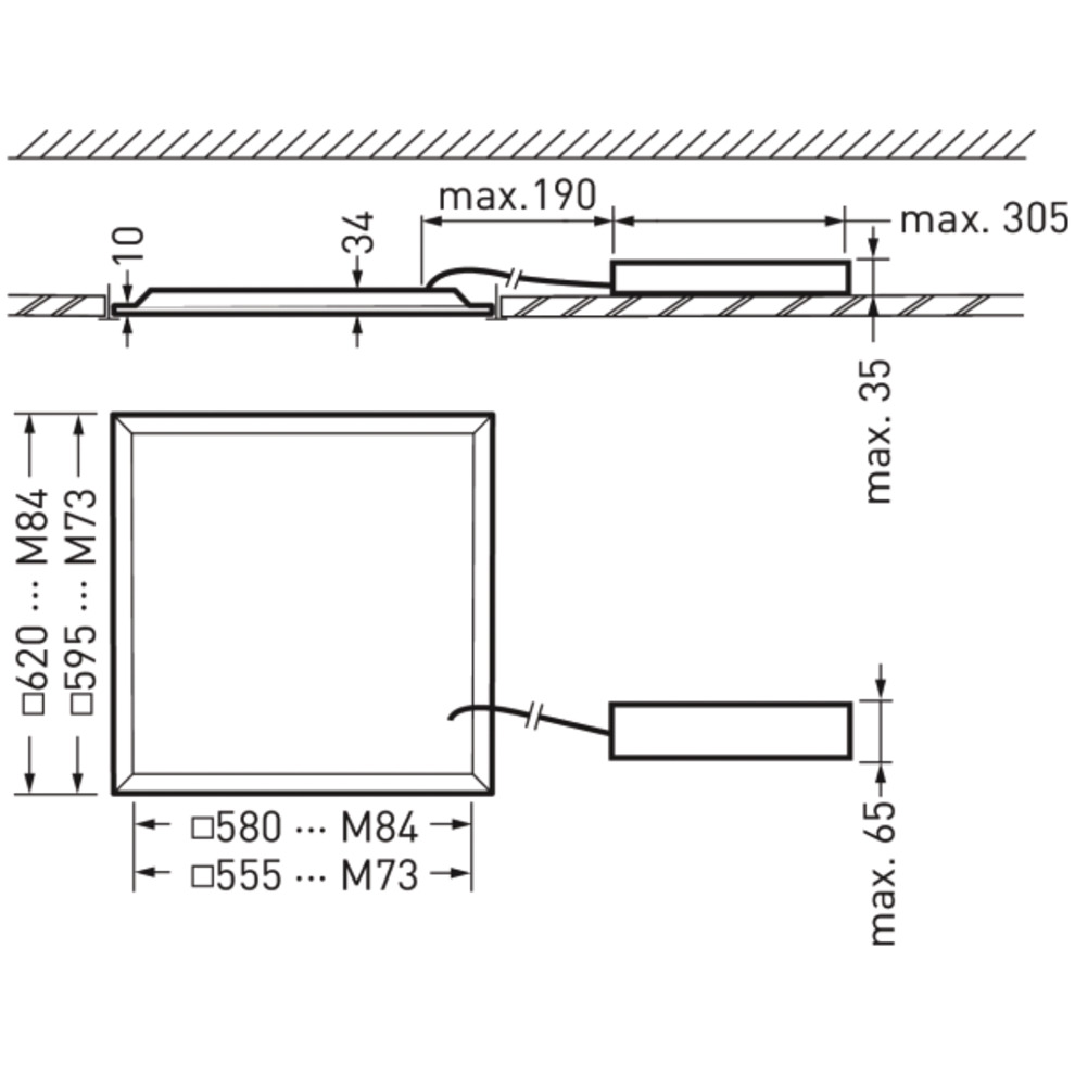 Produktbild Trilux LED-Einlegeleuchte/ Panel