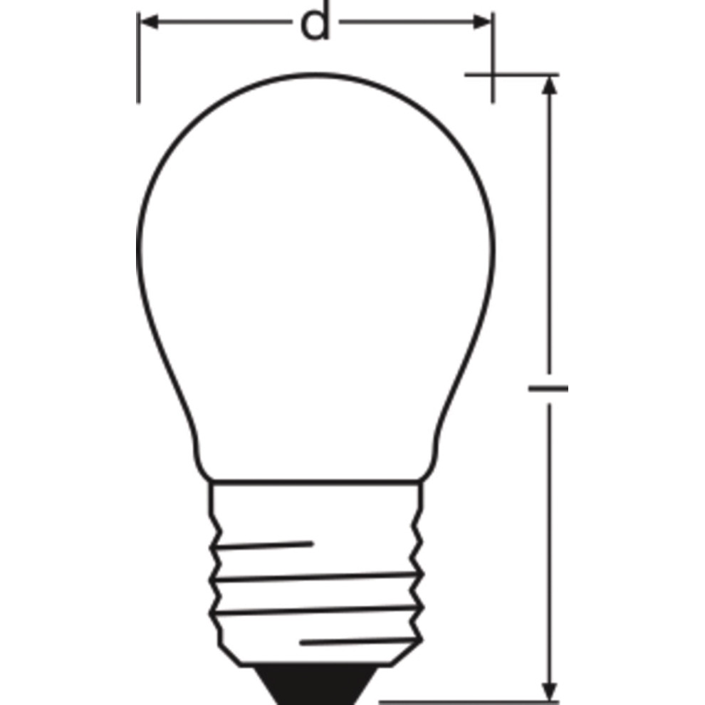 Produktbild Ledvance LED-Retrofit Tropfenform CLAS P P