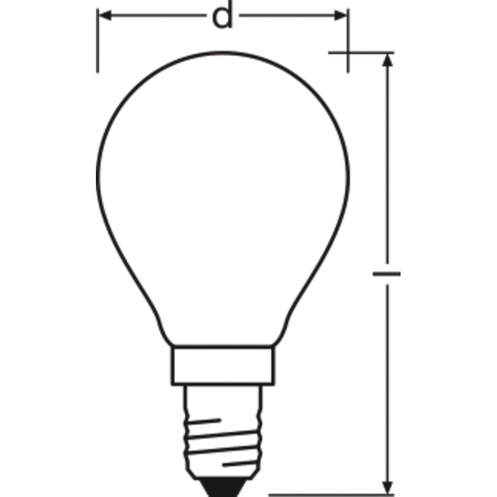 Produktbild Ledvance LED-Retrofit Tropfenform CLAS P P
